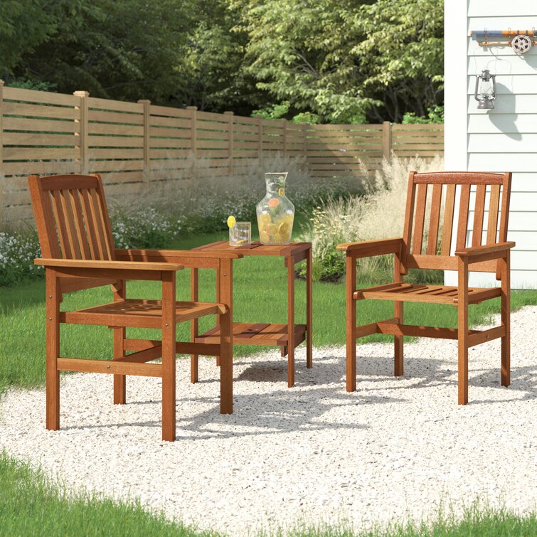 3 piece store teak patio set